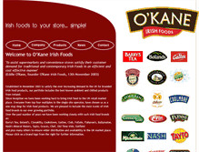 Tablet Screenshot of okaneirishfoods.co.uk